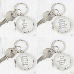 Personalised Photo Keyring - Any Message/Occasion