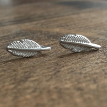 Load image into Gallery viewer, Sterling Silver Feather Stud Earrings Create Your Own Personalised Gift Box