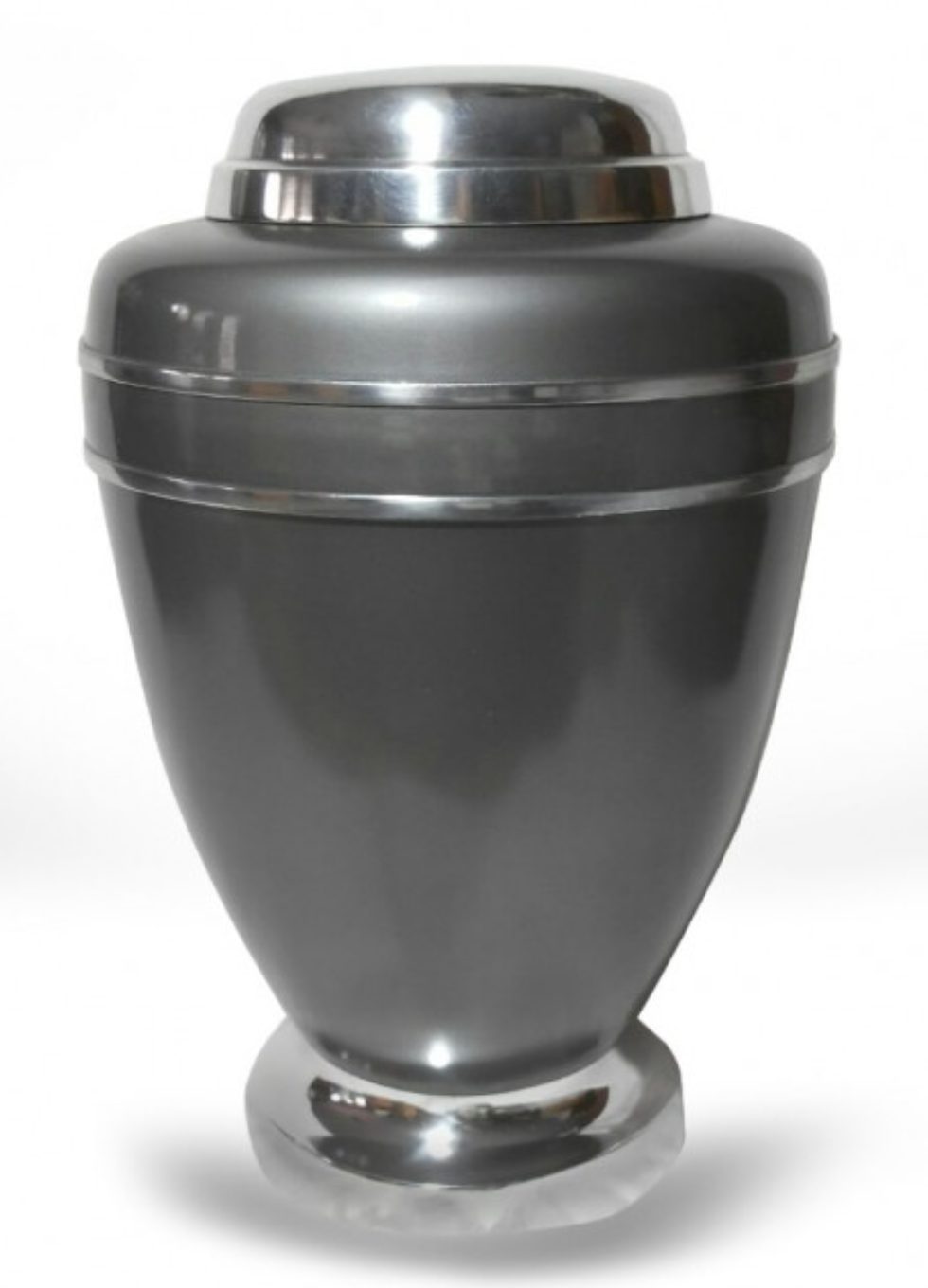 Grey And Silver Adult Cremation Ashes Urn