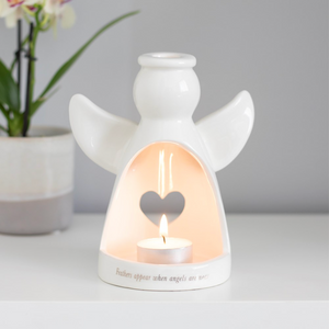 Feathers Appear "Angel" Tealight Holder