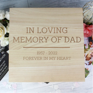 You added Personalised Memorial Wooden Keepsake Box to your cart.