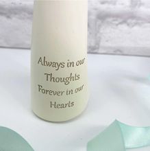 Load image into Gallery viewer, Memorial Ornament. Angel. &#39;Always In Our Thoughts ~ Forever In Our Hearts&#39;