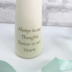 Memorial Ornament. Angel. 'Always In Our Thoughts ~ Forever In Our Hearts'