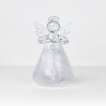 Load image into Gallery viewer, Angels, Wings &amp; Feathers Feather Filled Glass Angel