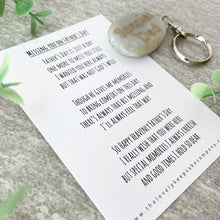 Load image into Gallery viewer, Missing You On Father&#39;s Day Poem &amp; Keyring