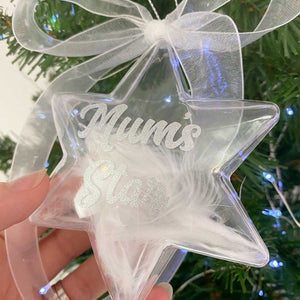 You added White Feather Filled Star Memorial Christmas Decoration to your cart.