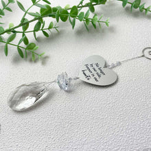 Load image into Gallery viewer, Crystal Metal Hanging Heart Memorial Sun Catcher