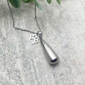 You added Paws Teardrop Cremation Ashes Memorial Urn Necklace to your cart.