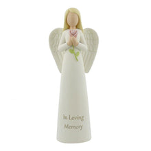 Load image into Gallery viewer, Memorial Ornament. Angel &amp; Rose. &#39;In Loving Memory&#39;