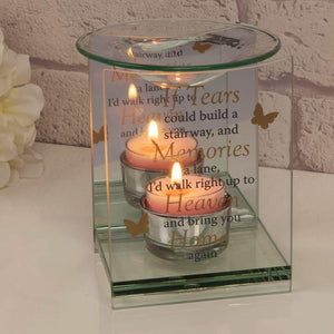 You added Remembrance Essential Oil Warmer, Glass, Butterfly Motif. 'Bring You Home Again' to your cart.