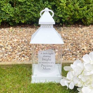 You added Outdoor Memorial Lantern, LED, White, '... in memory of a Precious Mum' to your cart.