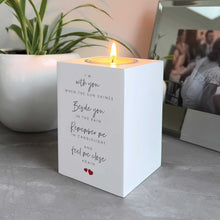 Load image into Gallery viewer, Memorial Wooden Tea Light Holder