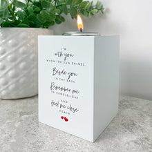 Load image into Gallery viewer, Memorial Wooden Tea Light Holder