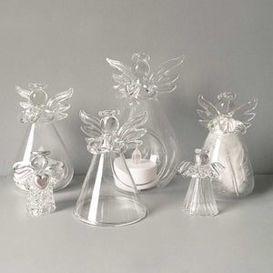 Range of glass angel figures