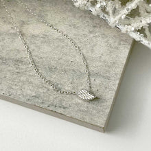 Load image into Gallery viewer, Sterling Silver Angel Wing Necklace + Personalised Gift Box