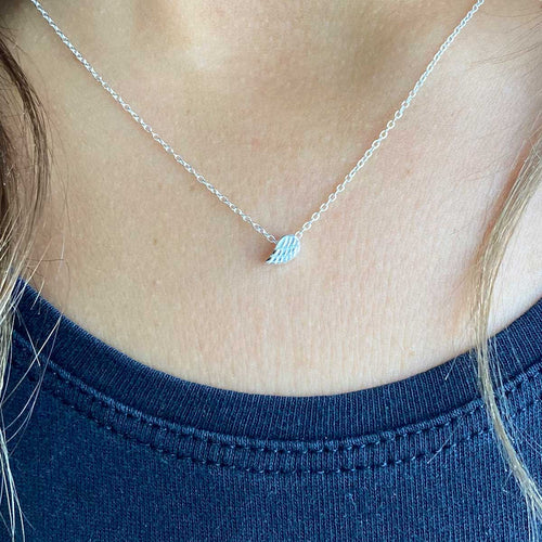 Sterling Silver Angel Wing Necklace