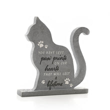 Load image into Gallery viewer, Cat Shaped Memorial Stone