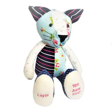 Load image into Gallery viewer, Bespoke Huggable Cat - Made From Loved Ones Clothes
