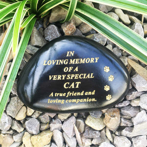 You added Black & Gold Outdoor Memorial Pebble - Cat to your cart.