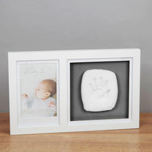 Load image into Gallery viewer, Bambino White Photo Frame with Clay Hand Print Kit