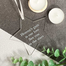 Load image into Gallery viewer, Acrylic Memorial Star Hanging Decoration for Pets