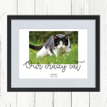 Load image into Gallery viewer, Personalised Photo Print. Pet. Your Caption And Details.