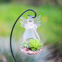 Load image into Gallery viewer, Memorial Angel. Clear Glass. For LED Candle / Air Plant / Special Little Object.