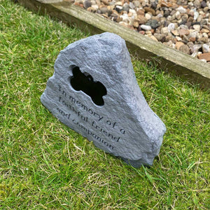 Personalisable Outdoor Pet Memorial Stone - Faithful Friend And Companion