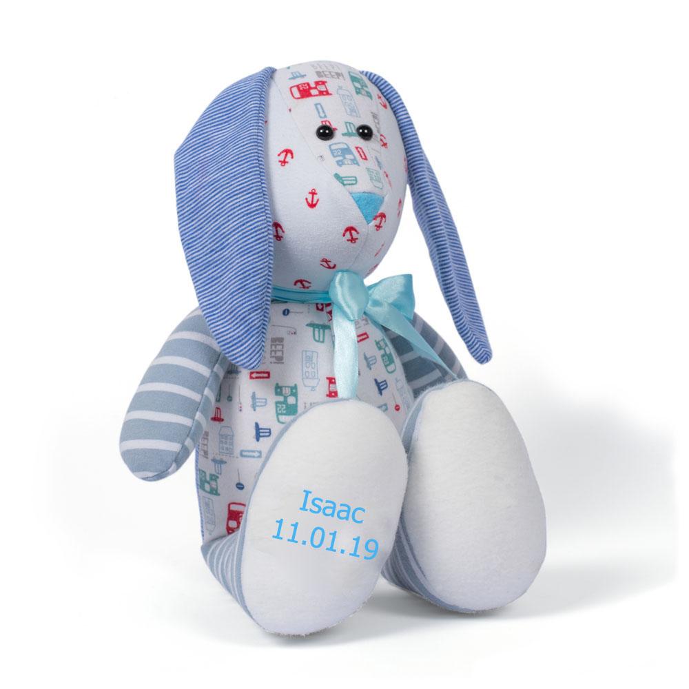 Bespoke Cuddly Bunny Made From Loved Ones Clothes 