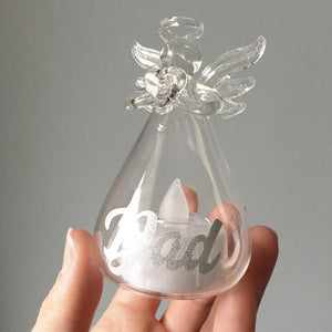 You added Personalised Memorial Angel with Clear Glass LED Candle Illumination to your cart.