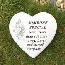Load image into Gallery viewer, Outdoor Memorial Tribute. Rose Bouquet embellished Heart. &#39;Someone Special&#39;.
