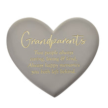Load image into Gallery viewer, Large Memorial Graveside Heart Stone - Grandparents