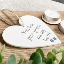 Load image into Gallery viewer, Acrylic Memorial Heart Hanging Decoration for Pets - Colour Options