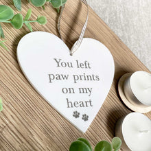 Load image into Gallery viewer, Acrylic Memorial Heart Hanging Decoration for Pets - Colour Options