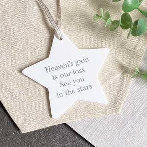 Acrylic Memorial Star Hanging Decoration for Pets